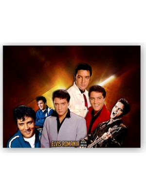 Caka Tablo   Ahşap Tablo Elvis Presley Kompozisyon