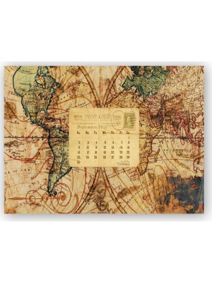 Caka Tablo   Ahşap Tablo 2012 Eylül Kartpostal ve Dünya Haritası