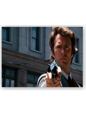 Caka Tablo   Ahşap Tablo Clint Eastwood Kirli Harry