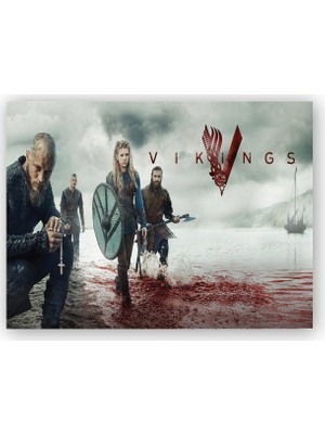 Caka Tablo   Ahşap Tablo Vikingler Savaş Sonu