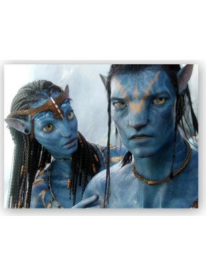 Caka Tablo   Ahşap Tablo Avatar Çift Görseli