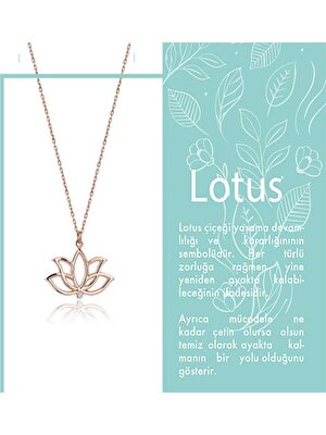 Sembol Gold Lotus Pırlanta Kolye