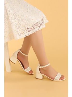 Kiko Kids Elinor Çatlak Günlük Kız Çocuk 3 Cm Topuklu Sandalet Abiye Ayakkabı