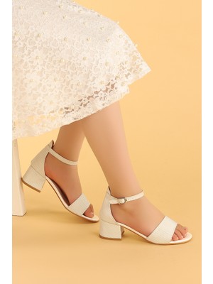Kiko Kids Alexa Günlük Kız Çocuk 3 Cm Topuklu Sandalet Abiye Ayakkabı