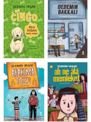 Şermin Yaşar Dedemin Bakkalı Cingo Abartma Tozu Oh Ala Memleket Set 4 Kitap - Şermin Yaşar