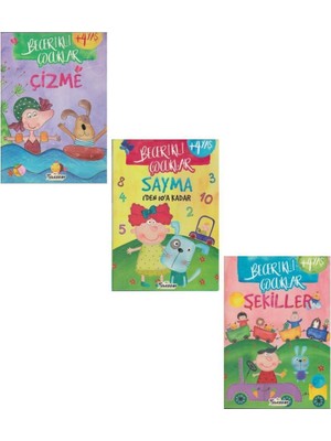 Okul Öncesi Becerikli Çocuklar Seti 3 Kitap 4 Yaş