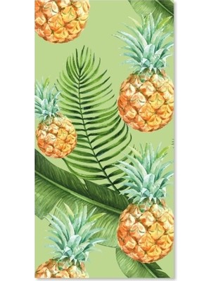 Basıver Sticker Buzdolabı Kaplama Folyosu Ananas Desenli