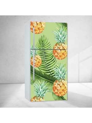 Basıver Sticker Buzdolabı Kaplama Folyosu Ananas Desenli