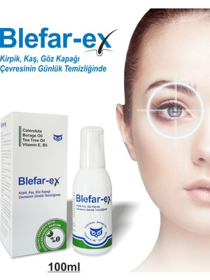 Blefar-ex Göz Şampuanı Hassas Ciltler İçin Günlük Temizlik 100 ml Çay Ağacı Yağı İçerir