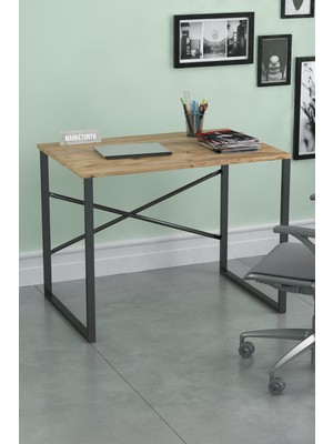 Marketonya 60x90 cm Çalışma Masası Bilgisayar Masası Ofis Masası Çam