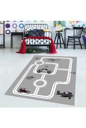 Eko Hali Heryerehali Tarz Antialerjik Cocuk Halisi 513mavi Otoban Yol Oyun Halisi