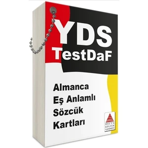 Delta Kültür Yayınevi Almanca Eşanlamlı Sözcük Kartları / Kpds - Üds - Yds - Testdaf Sınavları İçin