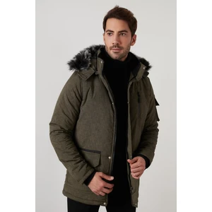 Peluş Astarlı Suya ve Rüzgara Dayanıklı Soğuk Geçirmez Slim Fit Mont Erkek MONT 5711051