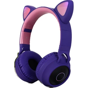 Sw Future BT028C Kadın Kedi Kulak Bluetooth Kablosuz Katlanır Kulaklık (Yurt Dışından)
