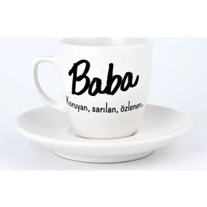 Palto Tasarım Baba Krem Türk Kahvesi Fincanı