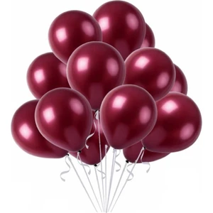 Metalik Bordo Balon 30cm 12 Inch