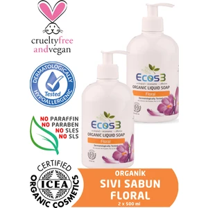 Organik Sıvı Sabun Floral 2’Li Set 500 ml x 2