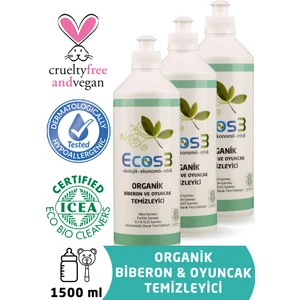 Organik Biberon Ve Oyuncak Temizleyici 3’li SET (2 x 500 ML)