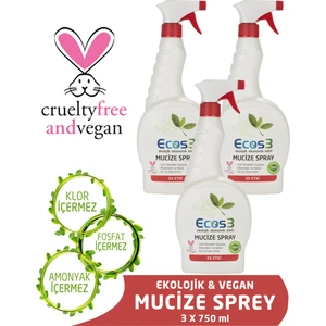 Ekolojik Mucize Sprey 3lü Set 3 x 750 ml