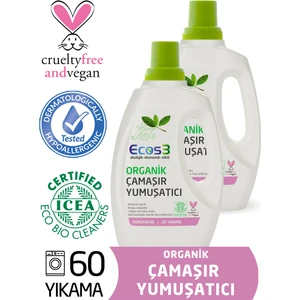 Organik ve Vegan Çamaşır Yumuşatıcı (2x750 ml - 60 Yıkama)