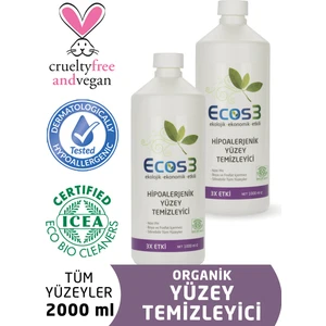 Organik Hipoalerjenik Yüzey Temizleyici 1000 ml x 2’li Set 2