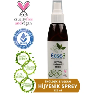 Ekolojik & Vegan Hijyenik Temizleyici Sprey (125 ml)