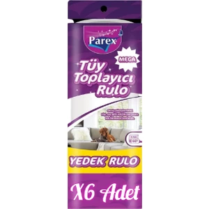 Mega Tüy Toplayıcı Yedek Rulo 60'lı  x  6 Adet
