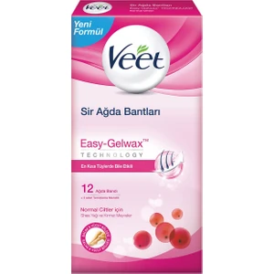 Sir Ağda Bandı Easy-Gelwax 12 Ağda Bandı Normal Ciltler Için