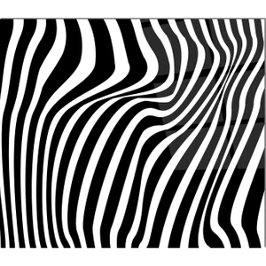 Cam Ocak Arkası Koruyucu | Zebra Desenli