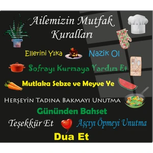 Cam Ocak Arkası Koruyucu | Mutfak Kuralları
