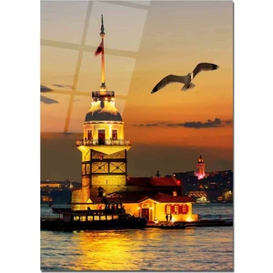 Cam Tablo  Istanbul Tablo  50 x 70 cm  Uv Baskı  Temperli Cam