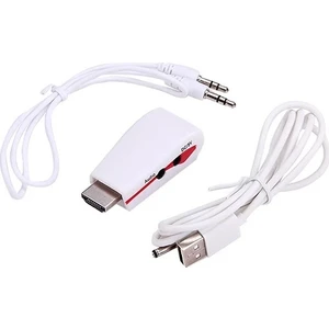 4412 HDMI To VGA Ses Güç Destekli Çevirici Dönüştürücü Adaptör