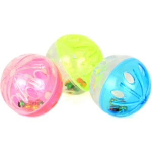Pet Toys  Kedi Oyun Topu Renkli Zilli x 3 Adet