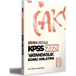 Benim Hocam Yayınları 2021 KPSS Vatandaşlık