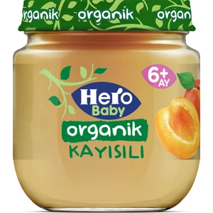 Hero Baby Organik Kayısı Püresi Kavanoz Mama 120g