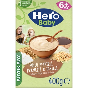 Hero Baby Sütlü 8 Tahıllı Peynirli Pekmezli Kaşık Mama 400g