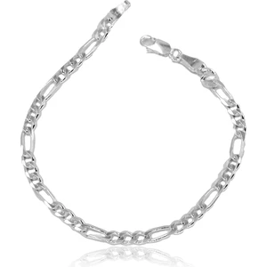 Ventino Silver Figaro Zincir Gümüş Erkek Bileklik