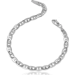 Ventino Silver Barlı Zincir Gümüş Erkek Bileklik