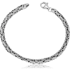 Ventino Silver Kral Zincir Erkek Gümüş Bileklik