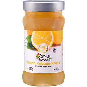 Antalya Reçelcisi Limon Kabuğu Reçeli %50 Meyve Klasik Seri 380 Gr