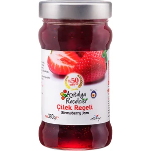 Antalya Reçelcisi Çilek Reçeli %50 Meyve Klasik Seri 380 Gr