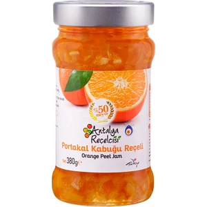 Antalya Reçelcisi Portakal Kabuğu Reçeli %50 Meyve Klasik Seri 380 Gr