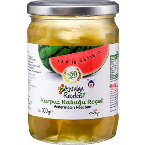Antalya Reçelcisi Karpuz Kabuğu Reçeli %50 Meyve Klasik Seri 700 Gr