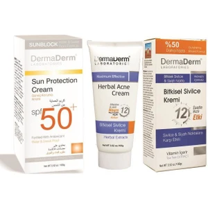 Bitkisel Kremi + Dermaderm Güneş Kremi Spf 50+