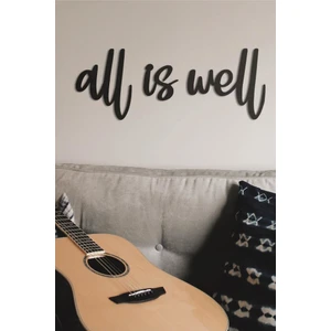 All Is Well Duvar Yazısı Ahşap Duvar Tablosu Dekoratif Duvar Süsü