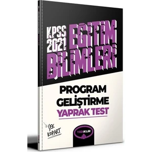 Yediiklim Yayınları KPSS 2021 Eğitim Bilimleri Program Geliştirme Çek Kopart Yaprak Test