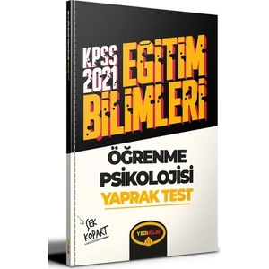 Yediiklim Yayınları KPSS 2021 Eğitim Bilimleri Öğrenme Psikolojisi Çek Kopart Yaprak Test