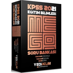 Yediiklim Yayınları 2021 KPSS Eğitim Bilimleri Mega Tamamı Çözümlü Soru Bankası