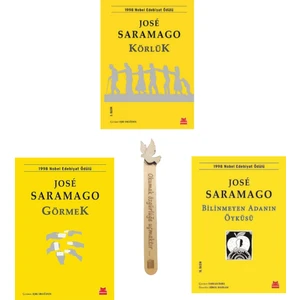 Körlük - Görmek - Bilinmeyen Adanın Öyküsü - 3 Kitap - Jose Saramago + Cizo Kitap Ayracı