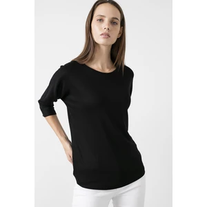 Truvakar Kol Bisiklet Yaka Basic Bluz Kadın Bluz 5863589